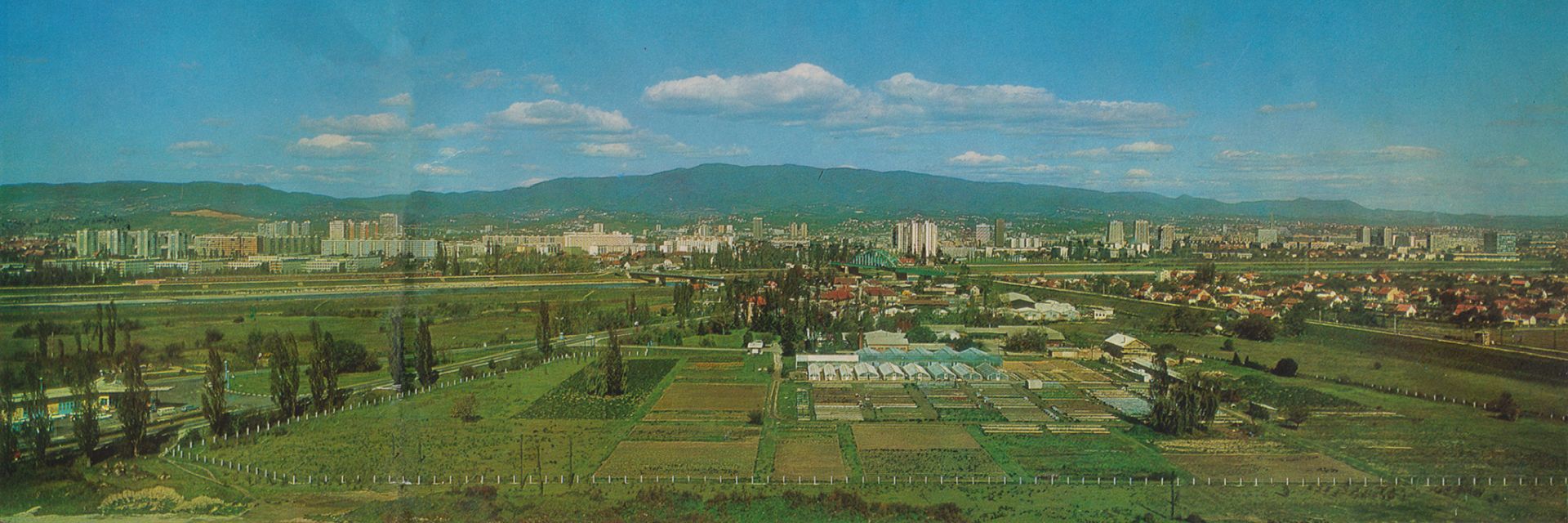 Panorama Zagreba oko 1972. godine